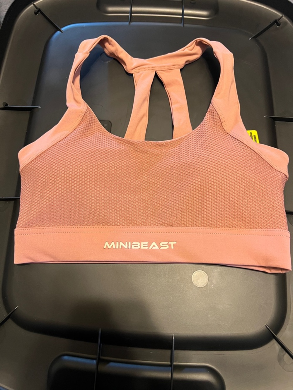 MiniBeast - Women's Dusty Pink Sports Bra - Racerback Support